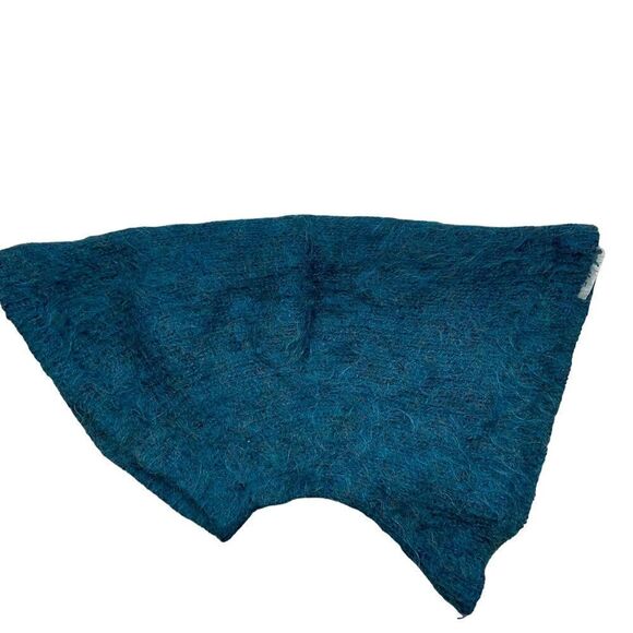 Woof Designs Brand Mohair and‎ Wool Tube Scarf or Hand Warmer Dark Turquoise - Picture 7 of 9